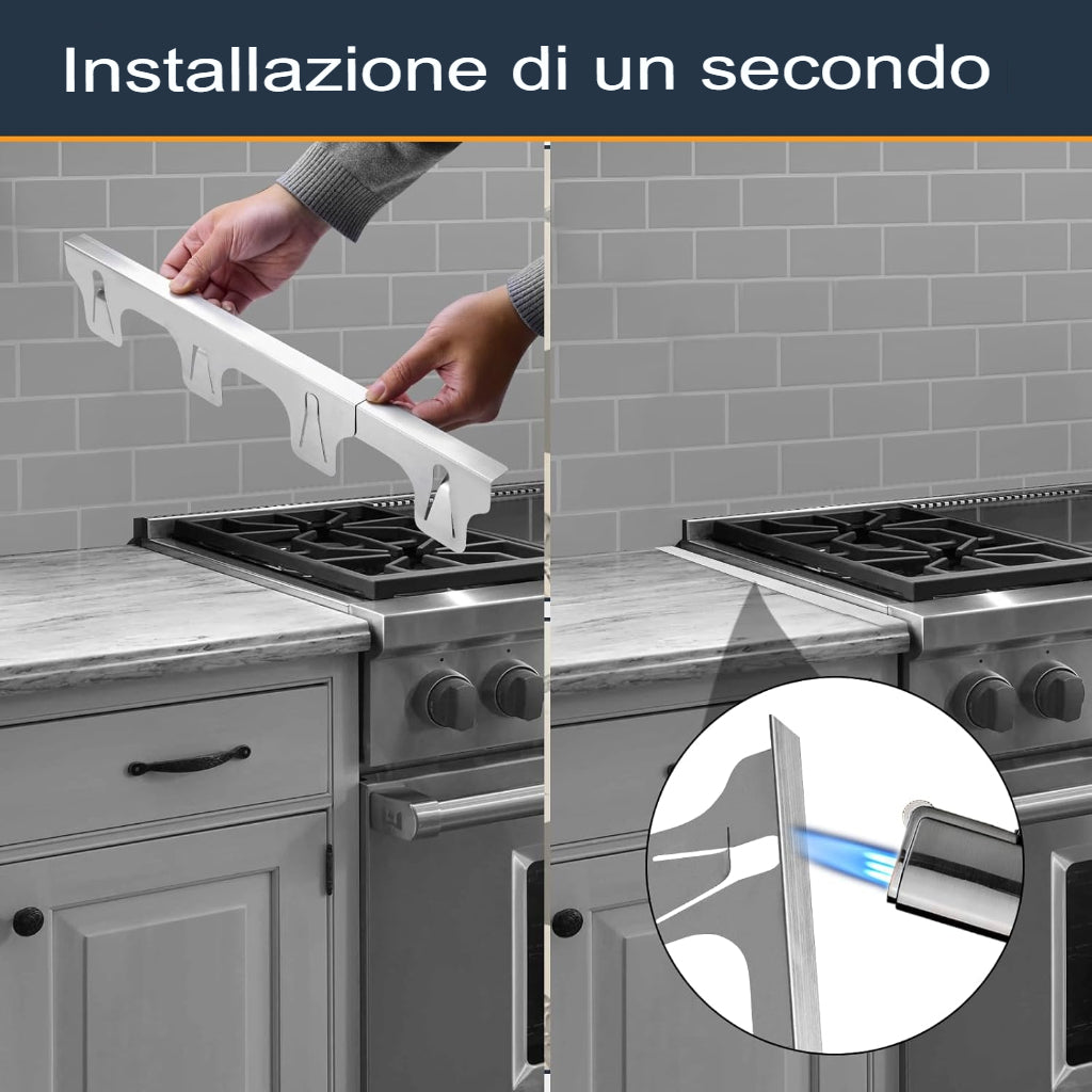LOMONI™ Coprifughe retrattili per stufe in acciaio inossidabile (2 PEZZI)