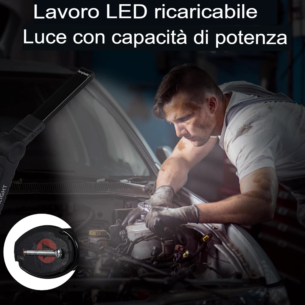 Luce da lavoro magnetica per autoveicoli