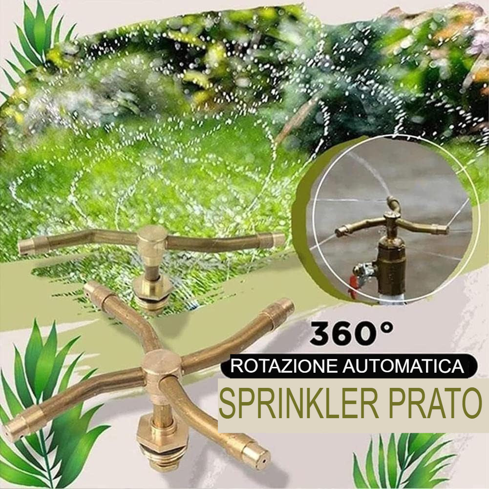 Spruzzatore rotativo automatico a 3/4 bracci