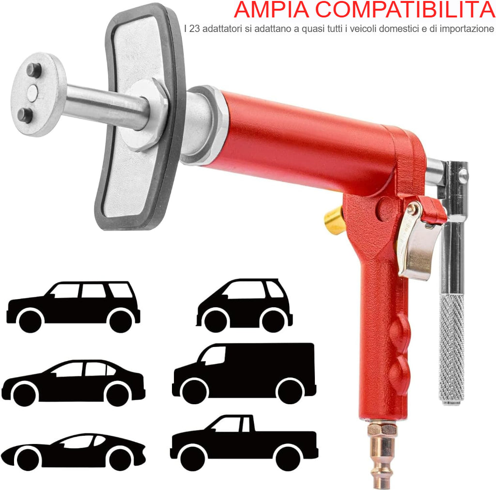 Strumento pneumatico per la compressione delle pinze dei freni