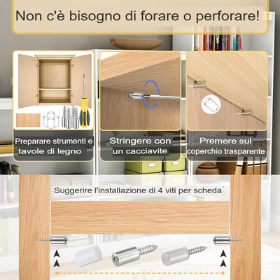 Viti autofilettanti Supporto per mobile in laminato