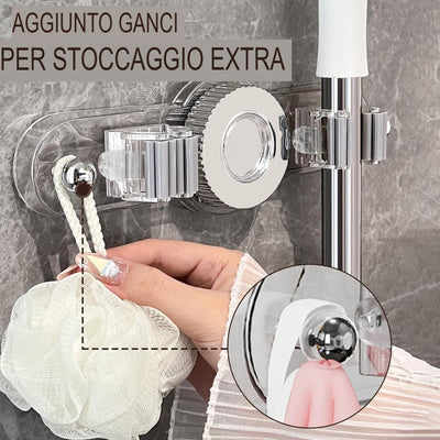 LOMONI™ Supporto per scopa Gancio per mop (2 PEZZI)