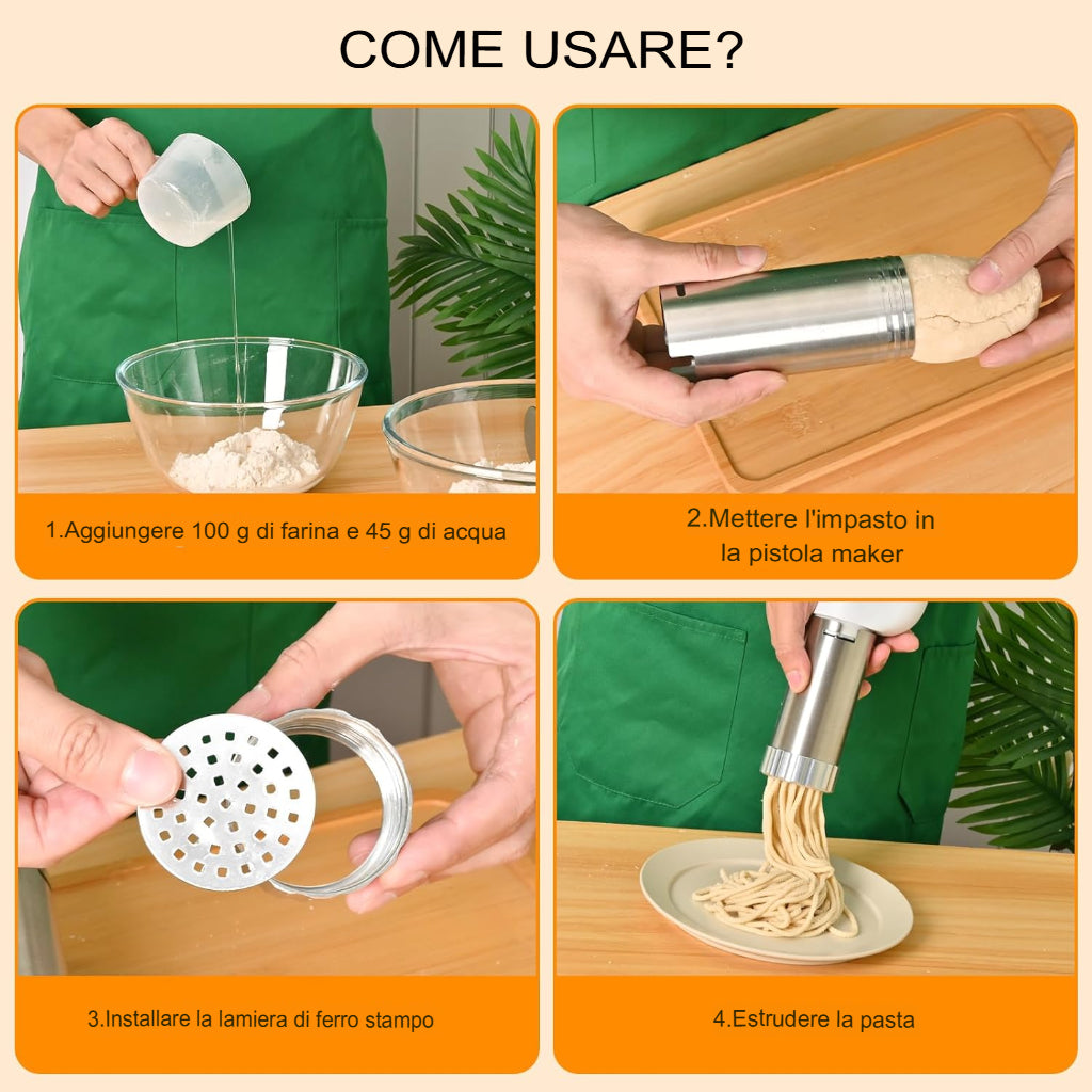 LOMONI™ Pastaio elettrico a batteria per uso domestico