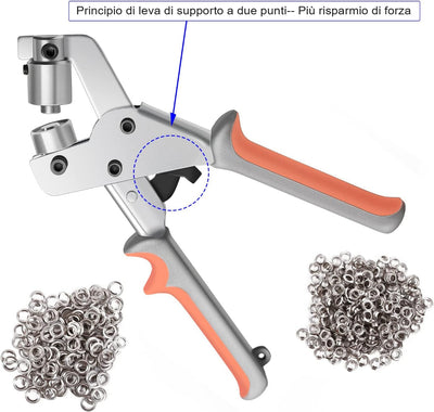 LOMONI™ Kit di strumenti per occhielli Pinze foratrici portatili