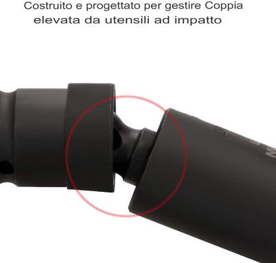 LOMONI™ Set di bussole girevoli ad impatto Ultimate