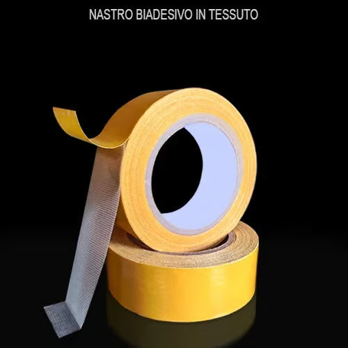Nastro biadesivo in rete ad alta resistenza adesiva