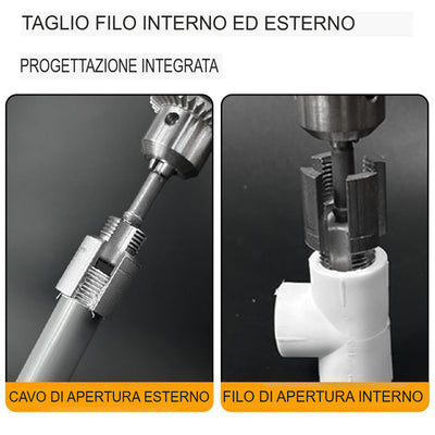 LOMONI™ Strumento integrato per la filettatura interna ed esterna dei tubi (2 PEZZI)