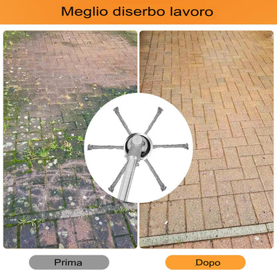 LOMONI™ Tagliaerba universale con testa a spazzola e ruota a filo d'acciaio