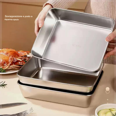 LOMONI™ Set di 3 scatole per alimenti in acciaio inox