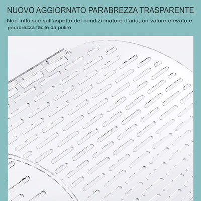Copertura antivento del condizionatore d'aria