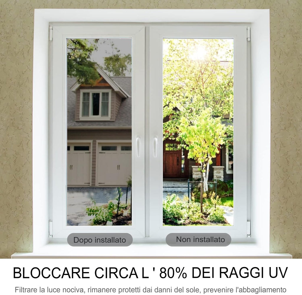 LOMONI™ Pellicola per vetri antiscintillio One Way