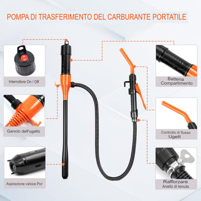 Pompa elettrica portatile a batteria