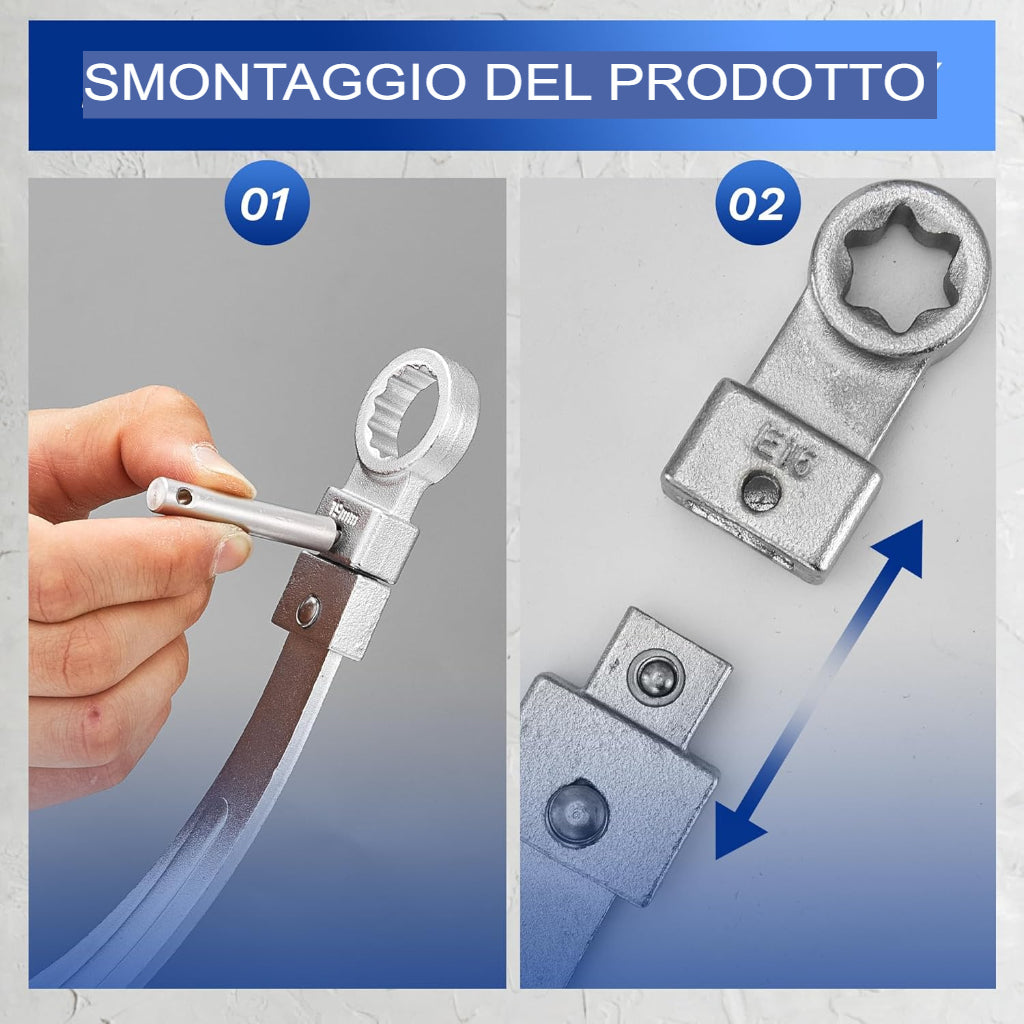 15 Pezzi tendicinghia ausiliario universale