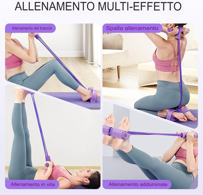 Dispositivo di resistenza alla pedalata a 8 tubi