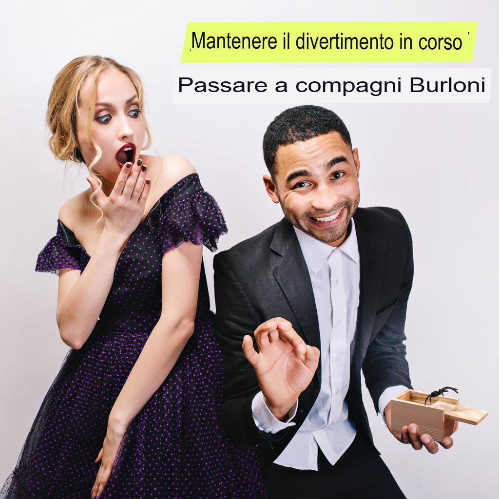 Scatola gag con ragno in legno Epic