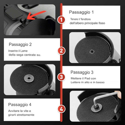 LOMONI™ Mini smerigliatrice angolare da 12 V con disco da taglio