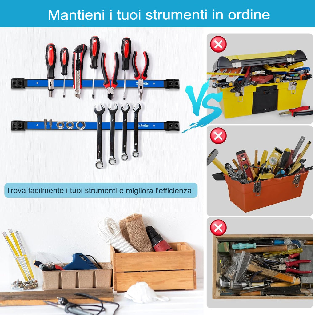 LOMONI™ Organizer magnetico per barra portautensili