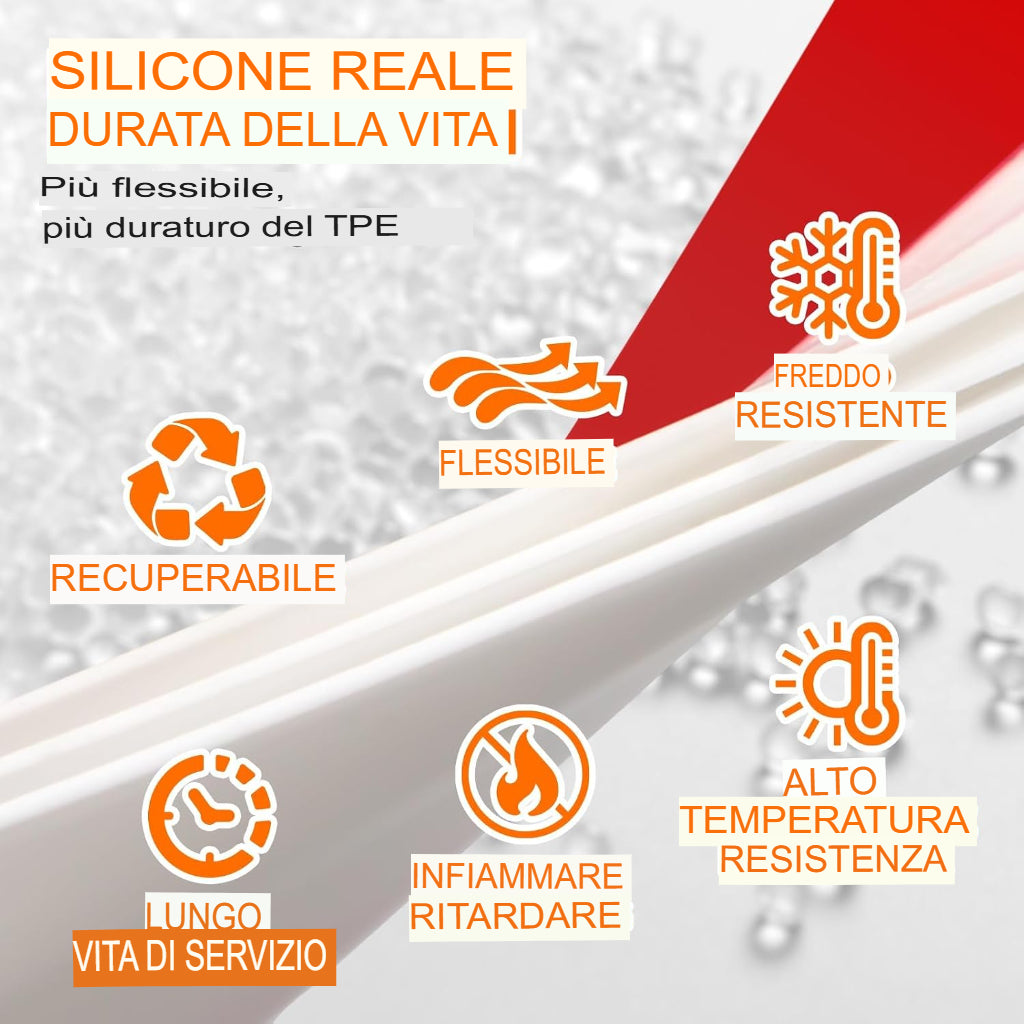 Paraspifferi da inserire sotto la guarnizione della porta